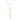 14K CZ Oval Stone Tennis Lariat