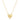 14K Puffed Heart Necklace