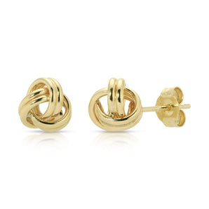 14K Love Knot Studs