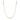 14K CZ Oval Stone Tennis Necklace