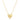 14K Puffed Heart Necklace